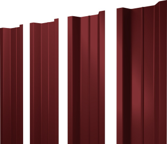 фото Штакетник П-образный B с прямым резом Grand Line 0,45 PE RAL 3011 коричнево-красный Центр Кровли картинка Штакетник П-образный B с прямым резом Grand Line 0,45 PE RAL 3011 коричнево-красный Центр Кровли