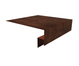 картинка Планка околооконная сложная 200х50х12 (j-фаска) 0,4 Print Premium Cherry Wood Dark FTC (3м) Центр Кровли