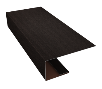 картинка J-Профиль 18мм 0,45 Print Elite Coffee Wood TwinColor (2м) Центр Кровли
