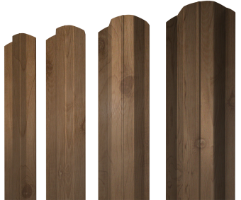 картинка Штакетник М-образный B фигурный 0,45 Print Premium Pine Wood Fresh Центр Кровли
