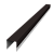 Планка вертикальная обратная для забора жалюзи Palermo 0,5 PurPro Matt 275 RAL 9005 черный (2м) Центр Кровли