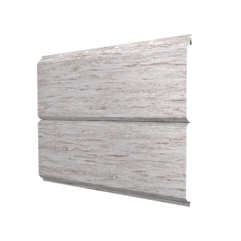 картинка Софит ЭкоБрус new без перфорации 0,45 Print Elite Snow Wood TwinColor Центр Кровли