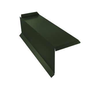 картинка Планка торцевая сегментная 20мм Левая 0,5 Satin Matt TX RAL 6020 хромовая зелень Центр Кровли