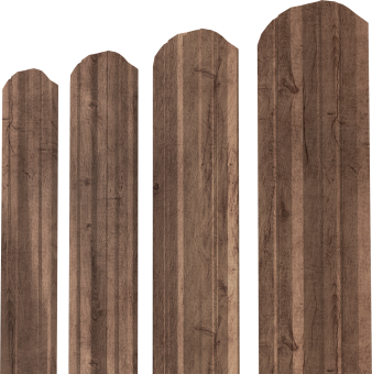 фото Штакетник Twin XL фигурный Grand Line 0,45 Print Premium Almond Wood Fresh Центр Кровли картинка Штакетник Twin XL фигурный Grand Line 0,45 Print Premium Almond Wood Fresh Центр Кровли