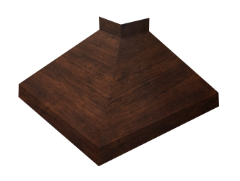 картинка Угол отлива внешний 100 0,45 Print-Double Premium с пленкой Cherry Wood Dark F Центр Кровли