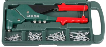 картинка Заклепочник поворотный Kraftool RX-7 360° в кейсе с набором заклепок (31176-H6_z01) Центр Кровли