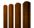 Штакетник Прямоугольный фигурный 0,45 Print Premium Golden Wood Intense FTC Центр Кровли