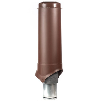 картинка Выход вентиляции Krovent Pipe-VT 125/700 изолированный коричневый Центр Кровли