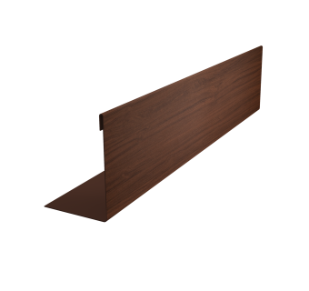картинка Нащельник 150 Texas 25х35 0,45 Print Elite Choco Wood TwinColor (L1,5) Центр Кровли