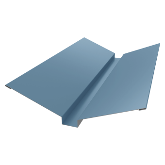 фото Планка ендовы верхней 115х30х115 0,45 Drap TX RAL 5024 пастельно-синий (2м) Центр Кровли картинка Планка ендовы верхней 115х30х115 0,45 Drap TX RAL 5024 пастельно-синий (2м) Центр Кровли