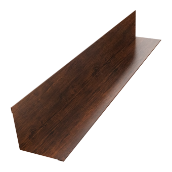 картинка Угол внутренний 30х30 0,45 Print-Double Premium Cherry Wood Dark F (2м) Центр Кровли
