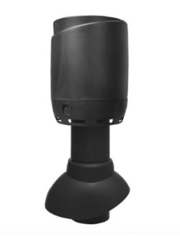 фото Выход канализации вентиляционный Vilpe Flow 110/300/H черный Центр Кровли картинка Выход канализации вентиляционный Vilpe Flow 110/300/H черный Центр Кровли