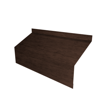 картинка Ламель забора жалюзи Milan/Milan new стартовая/финишная для калиток и ворот 0,45 Print-Double Premium Antique Wood Центр Кровли