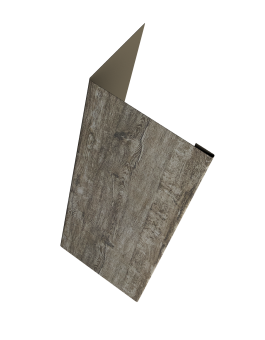картинка Нащельник (для калиток и ворот) 25х35 жалюзи Milan, Tokyo, Palermo 0,45 Print Elite Nordic Wood TwinColor (L1,68) Центр Кровли