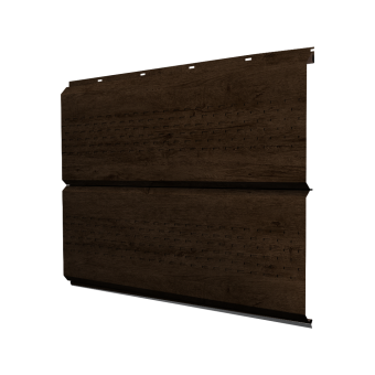 картинка Софит ЭкоБрус new c перфорацией 0,45 Print Elite с пленкой Antique Wood TwinColor Центр Кровли