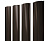 Штакетник Полукруглый Slim с прямым резом 0,45 Print Elite Coffee Wood TwinColor Центр Кровли