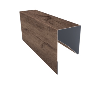 фото Планка П-образная заборная 17 0,45 Print Premium Almond Wood Fresh (2м) Центр Кровли картинка Планка П-образная заборная 17 0,45 Print Premium Almond Wood Fresh (2м) Центр Кровли