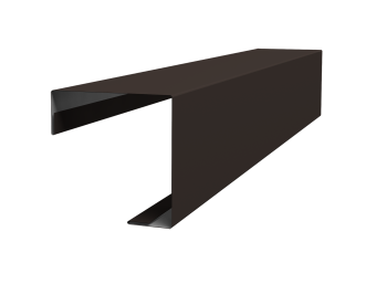 картинка Угол внешний простой фальц 0,5 Satin Matt TX RR 32 темно-коричневый (2м) Центр Кровли