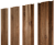 Штакетник М-образный В с прямым резом 0,45 Print Premium Pine Wood Fresh Центр Кровли