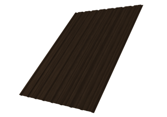 картинка Профнастил С10B 0,45 Print Elite с пленкой Coffee Wood TwinColor Центр Кровли