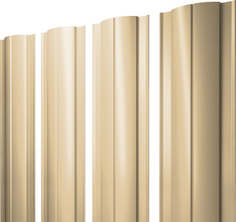 фото Штакетник Круглый с прямым резом Grand Line 0,4 PE RAL 1014 слоновая кость Центр Кровли картинка Штакетник Круглый с прямым резом Grand Line 0,4 PE RAL 1014 слоновая кость Центр Кровли