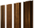 Штакетник М-образный В с прямым резом 0,45 Print Elite Golden Wood TwinColor Центр Кровли