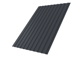 фото Профнастил С8B v01 Grand Line 0,5 Drap TX RAL 7024 мокрый асфальт Центр Кровли картинка Профнастил С8B v01 Grand Line 0,5 Drap TX RAL 7024 мокрый асфальт Центр Кровли