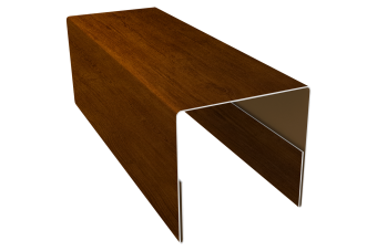 картинка Планка П-образная заборная 20 0,45 Print Premium Golden Wood Intense FTC (2,5м) Центр Кровли