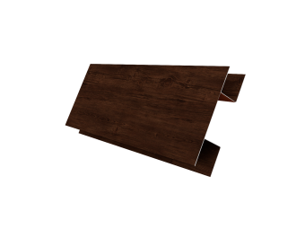 фото Планка H-образная Экобрус 0,45 Print Elite Cherry Wood TwinColor (3м) Центр Кровли картинка Планка H-образная Экобрус 0,45 Print Elite Cherry Wood TwinColor (3м) Центр Кровли