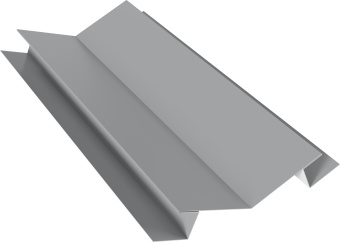 картинка Планка угла внутреннего сложного 135 градусов Блок-Хаус новый Grand Line 0,5 ПЭ с пленкой RAL 7004 сигнальный серый (2м) Центр Кровли