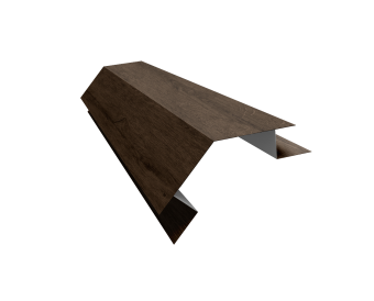 картинка Планка угла внешнего сложного 135 градусов БХ new 0,45 Print-Double Antique Wood (2м) Центр Кровли