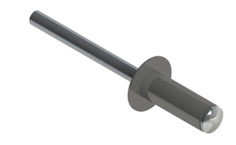 картинка Заклёпка вытяжная 4,0х10 RAL 9007 (10х750шт) сталь/сталь Центр Кровли