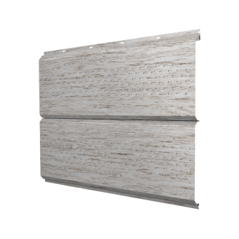 картинка Софит ЭкоБрус new c перфорацией 0,45 Print Elite Snow Wood TwinColor Центр Кровли