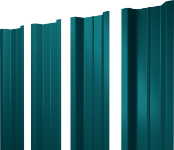 фото Штакетник П-образный B с прямым резом Grand Line 0,45 PE RAL 5021 водная синь Центр Кровли картинка Штакетник П-образный B с прямым резом Grand Line 0,45 PE RAL 5021 водная синь Центр Кровли