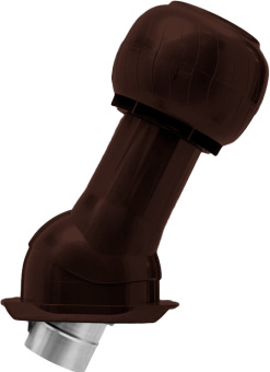 картинка Комплект вентиляционный Gervent Static для кровли Каскад изолированный 125/160мм коричневый Центр Кровли