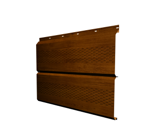 фото Софит ЭкоБрус new c перфорацией 0,45 Print Premium Golden Wood Intense FTC Центр Кровли картинка Софит ЭкоБрус new c перфорацией 0,45 Print Premium Golden Wood Intense FTC Центр Кровли