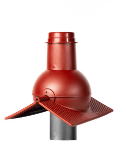 картинка Выход канализации коньковый Krovent Pipe-cone красный Центр Кровли