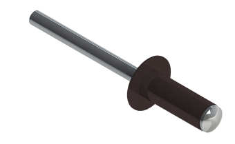 картинка Заклёпка вытяжная Daxmer 4,8х12 RAL 8017 (10х1000шт) ал/ст Центр Кровли