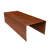 Крышка для забора из сайдинга (Квадро брус, Вертикаль) 0,45 Print-Double Premium Golden Wood Fresh (2,54м) Центр Кровли