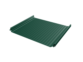 картинка Кликфальц Pro Gofr Grand Line 0,45 Drap ST с пленкой на замках RAL 6005 зеленый мох Центр Кровли