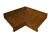 Угол отлива внутренний 70 0,45 Print Elite с пленкой Golden Wood TwinColor Центр Кровли