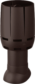 картинка Выход канализации вентиляционный изолированный с колпаком Вилпе FM 110/ИЗ/500 шоколадный Центр Кровли