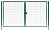 Ворота Medium New Lock 1,53х4,0 RAL 6005 Центр Кровли