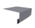Планка околооконная сложная 250х75х18 (j-фаска) 0,5 PE с пленкой RAL 7004 сигнальный серый (2м) Центр Кровли