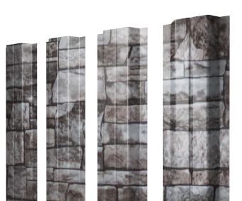 фото Штакетник П-образный A с прямым резом 0,45 Print Elite Fine Stone TwinColor Центр Кровли картинка Штакетник П-образный A с прямым резом 0,45 Print Elite Fine Stone TwinColor Центр Кровли