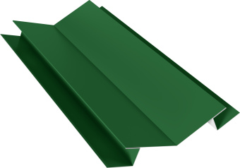 картинка Планка угла внутреннего сложного 135 градусов Экобрус Grand Line 0,45 ПЭ с пленкой RAL 6002 лиственно-зеленый (2м) Центр Кровли