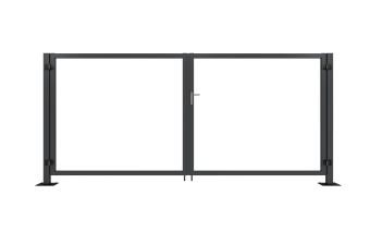 фото Ворота Жалюзи Puma 2,0х4,0 RAL 7024 без заполнения Центр Кровли картинка Ворота Жалюзи Puma 2,0х4,0 RAL 7024 без заполнения Центр Кровли