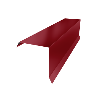 картинка Планка торцевая 95х95 0,45 PE с пленкой RAL 3003 рубиново-красный (2м) Центр Кровли