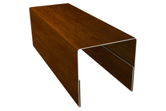 картинка Планка П-образная заборная 20 0,45 Print-Double Premium Golden Wood Intense F (2,5м) Центр Кровли