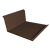 Планка примыкания нижняя 20х122х260х15 0,45 Drap TwinColor RAL 8017 шоколад (3м) Центр Кровли